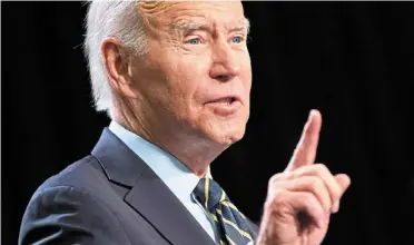  ?? — ap ?? Burdensome payments: biden says unfair credit card late fees will add up and mobile app stores should prepare for more competitio­n.