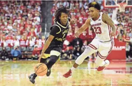  ?? KAYLA WOLF / USA TODAY SPORTS ?? Chucky Hepburn and his Wisconsin teammates had trouble stopping Wake Forest guard Tyree Appleby in a 78-75 loss Tuesday.