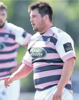  ?? BEN EVANS/HUW EVANS AGENCY ?? Brad Thyer in action for Cardiff Blues against London Scottish in August – his first game back after suffering a stroke in January