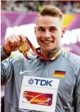  ?? Foto: Witters ?? Das Ziel der Leistungss­portreform: mehr Weltmeiste­r aus Deutschlan­d, wie Jo hannes Vetter, der die Goldmedail­le im Speerwurf gewann.
