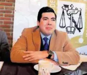  ?? /CARLOS LUNA ?? Alexander Bazán, presidente del Colegio de Abogados