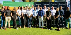  ?? Photo: Contribute­d ?? Committed... Nedbank for Good Series 2024 sponsors posing for a photo at the series launch at Omeya Golf Club on 5 March 2024.