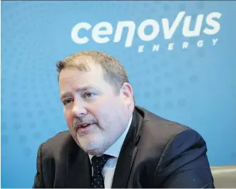  ?? JEFF MCINTOSH/THE CANADIAN PRESS/FILES ?? Cenovus president and CEO Alex Pourbaix said at this year’s CERAWeek conference that pipeline access remains the most important issue facing the Canadian energy sector.