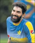  ?? Picture: AFP ?? CARRY ON CAPTAIN: Misbah-ul-Haq smiles during a training session at the SCG yesterday