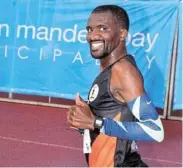 ?? ?? SETTING THE PACE: Melikhaya Frans crossed the finish line in 28 minutes and 39 seconds to win the Freedom Run 10km race last year