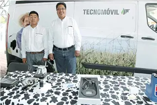  ?? El Sol de Tlaxcala ?? El servicio se presta por medio de vehículos adaptados que visitan las unidades de producción con uso de la tecnología en los procesos.