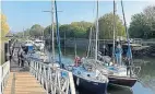  ?? PHOTO: KEVIN PEARSON ?? A variety of boats moored alongside the canal.