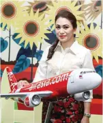  ??  ?? MORE FOOD CHOICES Philippine vice chairperso­n Sheila Romero shares the airline's menu expansion is in line with its goal to improve as a lifestyle brand