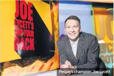  ??  ?? People’s champion Joe Lycett