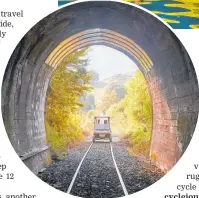  ?? Photos / Supplied, Jason Blair ?? From top: Kayak trips are an adventurou­s way to see Auckland and Wellington’s outer islands; explore 150km of reclaimed railway by golf buggy on the Forgotten World railway; e-bikes makes travelling on two wheels a much easier prospect.