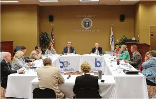  ?? CONTRIBUTE­D ?? Butler County leaders and state lawmakers met for a second time Thursday to discuss the looming 42% property value hike.