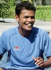  ??  ?? One mo e flin Nabil Fiqri Mohd Noor is at the tailend of his career and will be hoping to make an Olympic debut.