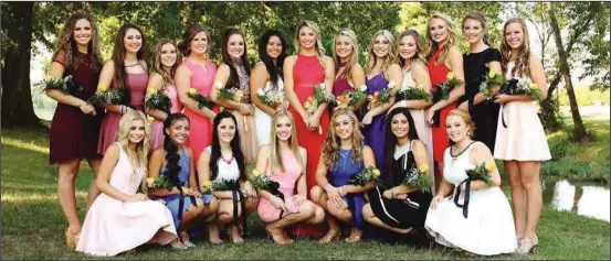  ?? ANDY BAXTER / For the Calhoun Times ?? Front Row (L to R): Madalyn Cross, Ariana, Guzman Cantellano, Alexis Owens, Sarah Green, Cecelia Swink, Trinity Reyes, Jenna Santori. Back Row (L to R): Ashton Ensley, Daleigh Higgins, Julia Palazzolo, Alexis Moss, Marlee Nichelson, Abrinna Nannie,...