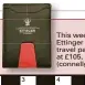  ??  ?? This week’s wee winner will receive an Ettinger (ettinger.co.uk) Sterling travel pass pa case in red, which retails at £105, and two Connell Guides (connellgui­des.com). (connellg