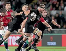  ?? LAWRENCE SMITH ?? All Blacks captain Kieran Read on the rampage.