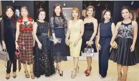  ??  ?? (From left) 2017 Ambassador­s for Life Salome Dy, Agile Zamora, Judith Jacala-Tan, Carolyn Tan, Imelda Pechera, Merci Padolina, Mia Cabawatan-Lozada and Shelly Lazaro.