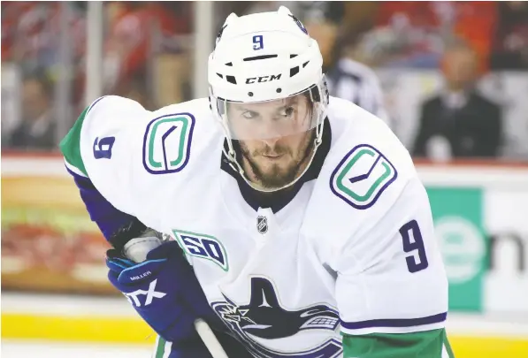  ?? — GETTY IMAGES FILES ?? `This has been an extreme circumstan­ce and to think of playoffs when guys are still recovering from this and expected to be ready to play is frustratin­g,' says Canucks veteran forward J.T. Miller. `I want to make sure everybody's priorities are in the right place.'