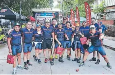  ??  ?? El equipo se formó en 2009 y han estado en todas las Vueltas de EL HERALDO. Ya son parte del mejor evento ciclístico del país.