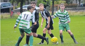  ??  ?? Jeanfield Swifts U/15s couldn’t do enough in extra-time to stop Celtic winning out 3-2.