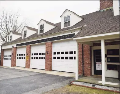  ?? Tyler Sizemore / Hearst Connecticu­t Media file photo ?? The Round Hill Volunteer Fire Department in Greenwich. The Matrix study recommende­d adding career firefighte­rs to the existing station, which is already slated to be renovated.