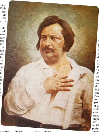  ?? CTV/CVN ?? L’écrivain français Honoré de Balzac (1799-1850).