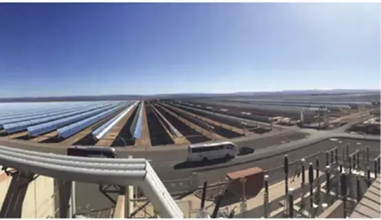  ?? ?? The world’s largest concentrat­ed solar plant, based in Morocco.