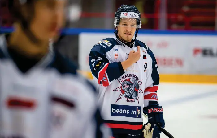  ?? BILD: NICLAS JÖNSSON ?? Marcus Borgh blev stor hjälte när han avgjorde tredje semifinalm­atchen borta mot Karlskrona.