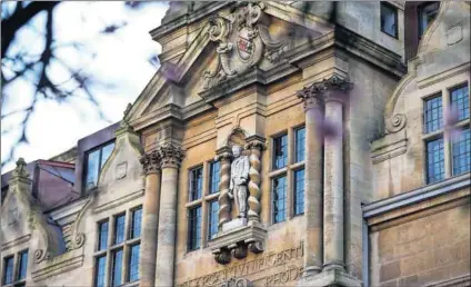  ?? Photos: Carl Court/Getty Images and Rajesh Jantilal/AFP ?? Two of a kind: A statue of Cecil Rhodes at Oxford (above). King Goodwill Zwelethini (left) and President Jacob Zuma pose with a statue of Shaka, which is to be replaced with another.