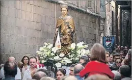  ?? LLIBERT TEIXIDÓ ?? Processó amb la imatge de la Mercè pels carrers de Barcelona