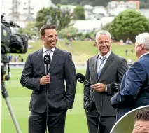  ?? GETTY IMAGES ?? Mark Richardson averaged 44.77 in test cricket and is joined in Spark’s commentary team by former Black Caps skipper Brendon McCullum, inset right.