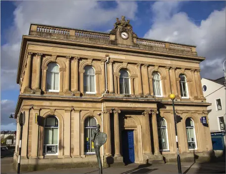  ?? Pic: Donal Hackett. ?? The Ulster Bank on Stephen Street, Sligo, one of the city’s stand out buildings.