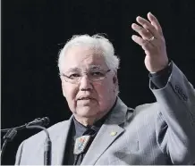  ?? THE CANADIAN PRESS/FILES ?? Senator Murray Sinclair says the UCP is trying to foment divisions in Indigenous communitie­s.