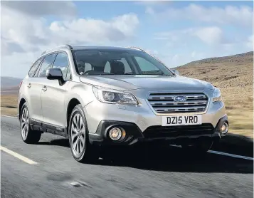  ??  ?? Choosing an otherwise identical Outback will cost you more to insure if it has a manual gearbox