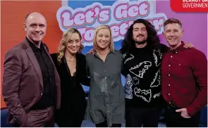  ?? ?? BIG SHOWS Brian, Kathryn, Claire, Arthur and Dermot at Let’s Get Together Launch