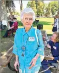  ??  ?? Del Troy, 95, was the most senior woman in attendance at the Tehachapi Oldtimers Reunion.