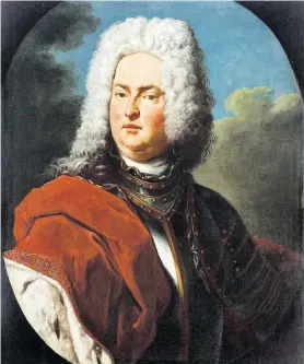  ?? [Fürstliche Sammlungen ] ?? Unter der Perücke: Johann Adam Andreas I. von Liechtenst­ein um 1706.