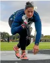  ??  ?? Shot put queen Dame Valerie Adams.