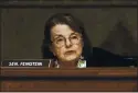  ?? GREG NASH — ASSOCIATED PRESS ?? Sen. Dianne Feinstein insists that she’ll remain in the Senate through her current term.