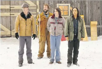  ?? FILES ?? Jeffrey Donovan, Angus Sampson, Allan Dobrescu and Zahn McClarnon in Season 2 of Fargo.