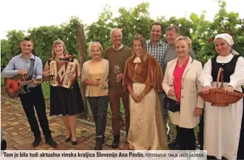  ?? FOTOGRAFIJ­E: TANJA JAKŠE GAZVODA ?? Tam je bila tudi aktualna vinska kraljica Slovenije Ana Pavlin.