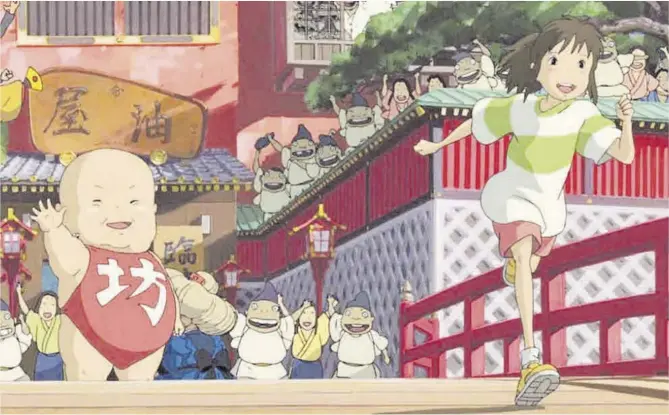  ??  ?? Un fotograma de ‘El viaje de Chihiro’, el clásico de la animación de Hayao Miyazaki que vuelve a los cines para celebrar los 20 años de su estreno.