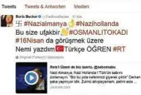  ??  ?? Auch Boris Beckers Twitter-account wurde von Erdogan-anhängern gehackt. Foto: Twitter