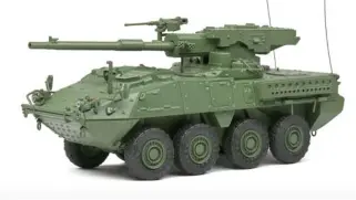  ??  ?? ▲ General Dynamics MGS Stryker in Green Camo.