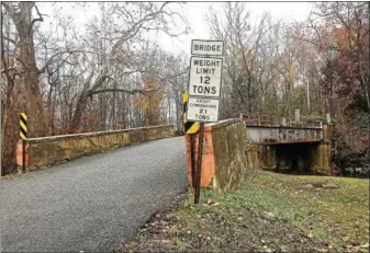  ?? SUBMITTED PHOTO ?? Plans for a $2.1 million project to replace the Winding Road Bridge over Ironstone Creek in Douglass (Berks) Township have been announced.