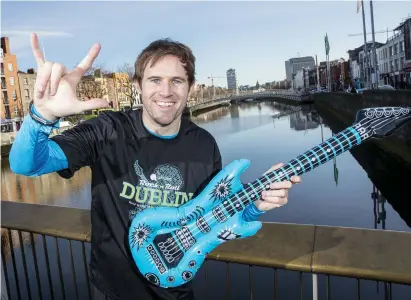  ??  ?? Kevin Kilbane at the launch of the Affidea Rock ‘n’ Roll Dublin Half Marathon which will take place on August 12