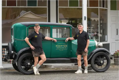  ??  ?? TOP / Local historians and identical twins Steffan (left) and Nigel MacKay have worked alongside Patsy and Shane to achieve a characterf­illed range that reflects the history of the local area.