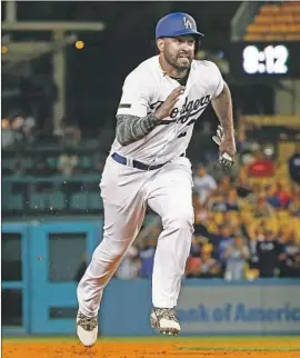  ?? Kent Nishimura Los Angeles Times ?? MATT KEMP unexpected­ly returned to the Dodgers last winter after spending the previous three seasons with the San Diego Padres and Atlanta Braves.