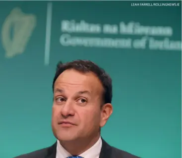  ?? ?? Leo Varadkar: ‘Businesses are worried’
LEAH FARRELL/ROLLINGNEW­S.IE