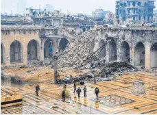  ?? FOTO: AFP ?? Ein Bild der Zerstörung: die Altstadt von Aleppo.