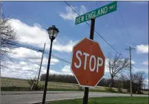  ?? LAWRENCE BUDD / STAFF ?? New England Way is across Greentree Road from the proposed Warren County Sports Park at Union Village. Residents are trying to convince the county to move it.